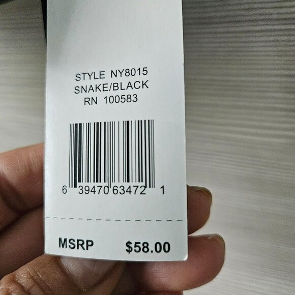 Nicole Miller 2 Bag Cosmetic Toiletry Set Black w Snake Skin NY8015 New W Tag - Picture 4 of 11